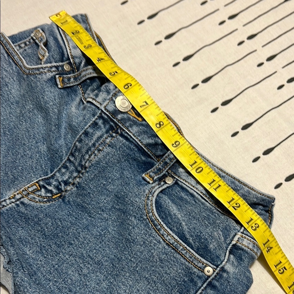 Sunday Best Blue Jean Shorts with Frayed Hem. Size 29 - Picture 4 of 10